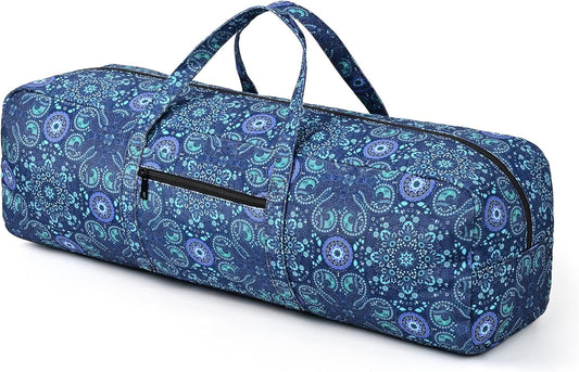 Yoga Mat Bag | Large Yoga Mat Carrier with Wet Pocket | Yoga Gifts | Gym Tote Bag for Women