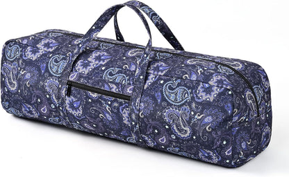 Yoga Mat Bag | Large Yoga Mat Carrier with Wet Pocket | Yoga Gifts | Gym Tote Bag for Women