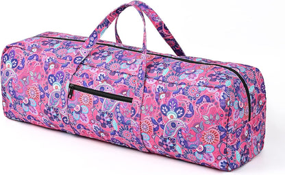 Yoga Mat Bag | Large Yoga Mat Carrier with Wet Pocket | Yoga Gifts | Gym Tote Bag for Women