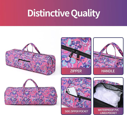 Yoga Mat Bag | Large Yoga Mat Carrier with Wet Pocket | Yoga Gifts | Gym Tote Bag for Women