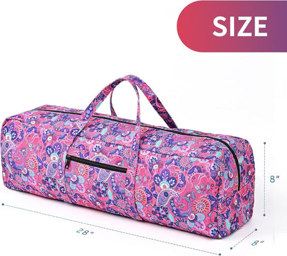 Yoga Mat Bag | Large Yoga Mat Carrier with Wet Pocket | Yoga Gifts | Gym Tote Bag for Women