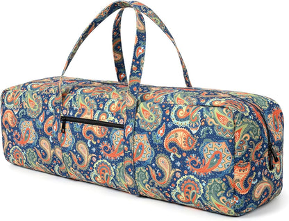 Yoga Mat Bag | Large Yoga Mat Carrier with Wet Pocket | Yoga Gifts | Gym Tote Bag for Women