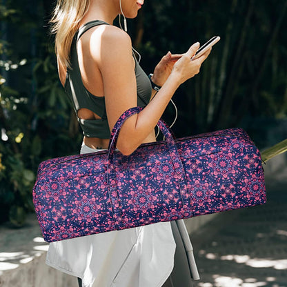 Yoga Mat Bag | Large Yoga Mat Carrier with Wet Pocket | Yoga Gifts | Gym Tote Bag for Women
