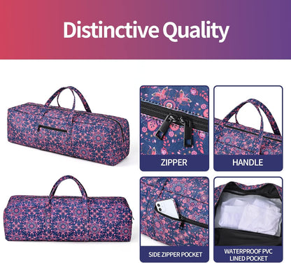 Yoga Mat Bag | Large Yoga Mat Carrier with Wet Pocket | Yoga Gifts | Gym Tote Bag for Women