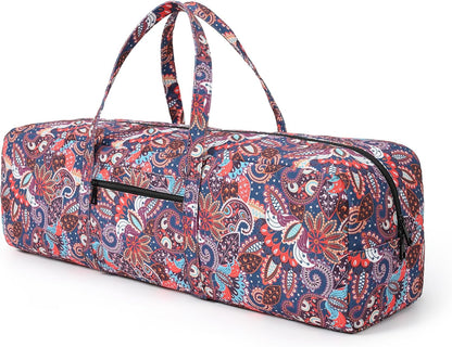Yoga Mat Bag | Large Yoga Mat Carrier with Wet Pocket | Yoga Gifts | Gym Tote Bag for Women