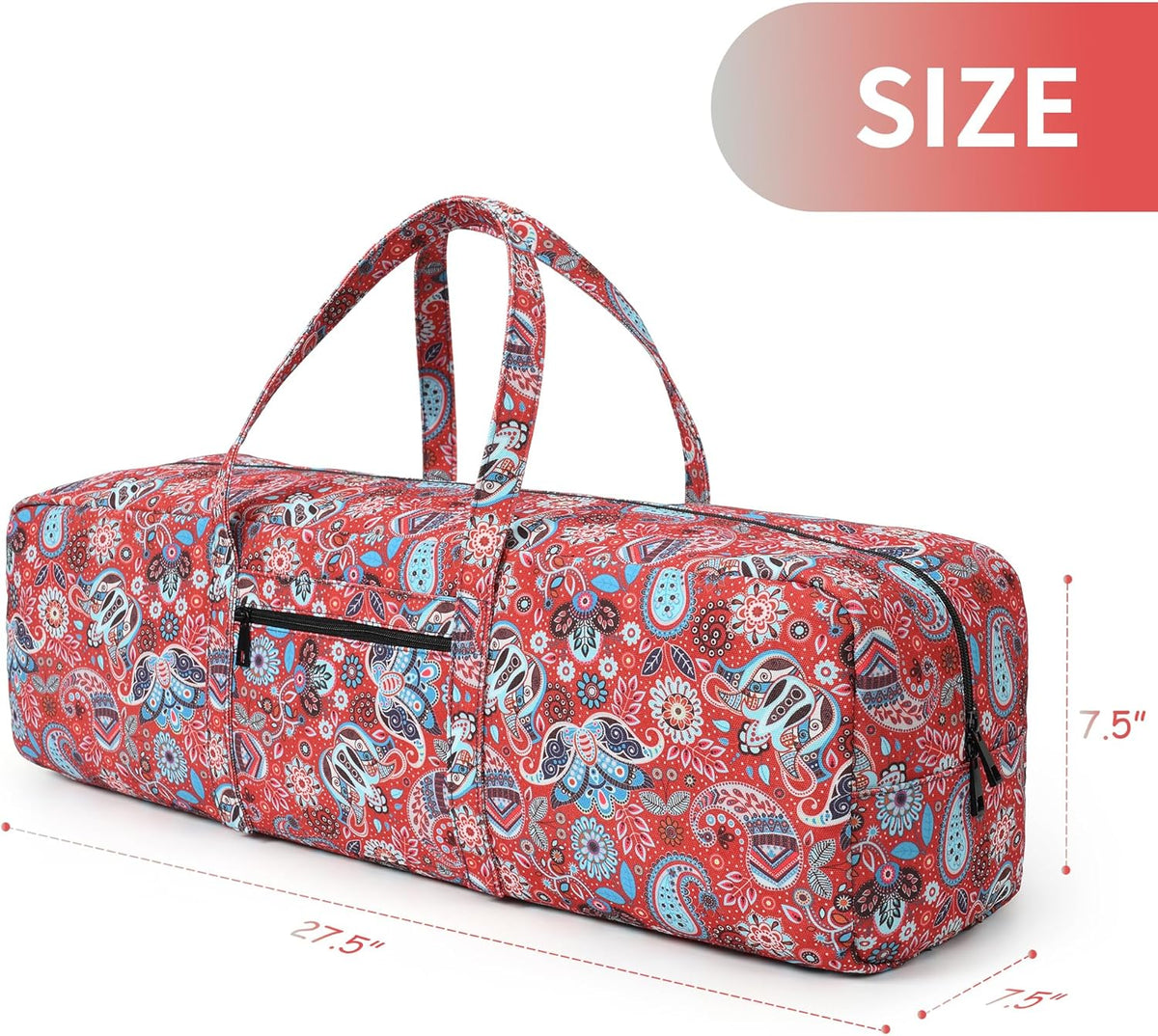 Yoga Mat Bag | Large Yoga Mat Carrier with Wet Pocket | Yoga Gifts | Gym Tote Bag for Women