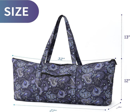 Yoga Mat Bag | Large Yoga Mat Carrier with Wet Pocket | Yoga Gifts | Gym Tote Bag for Women