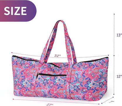 Yoga Mat Bag | Large Yoga Mat Carrier with Wet Pocket | Yoga Gifts | Gym Tote Bag for Women
