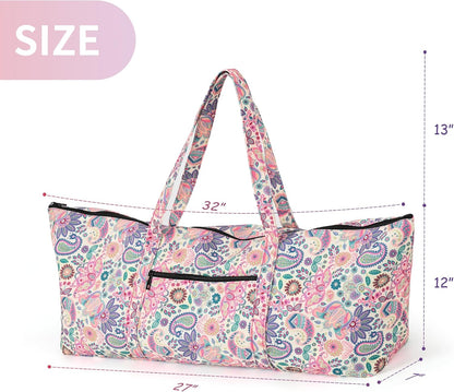 Yoga Mat Bag | Large Yoga Mat Carrier with Wet Pocket | Yoga Gifts | Gym Tote Bag for Women