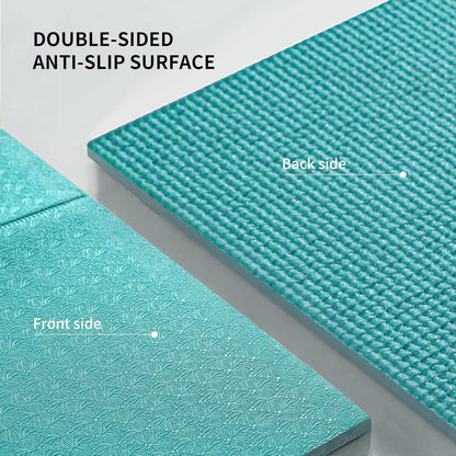 Foldable Yoga Mat 0.24"/0.16" for Home Workout & Travel, Non Slip Travel Yoga Mats with Carry Bag, Packable Yoga Mat for Home Gym, Pilates, Fitness,Stretching