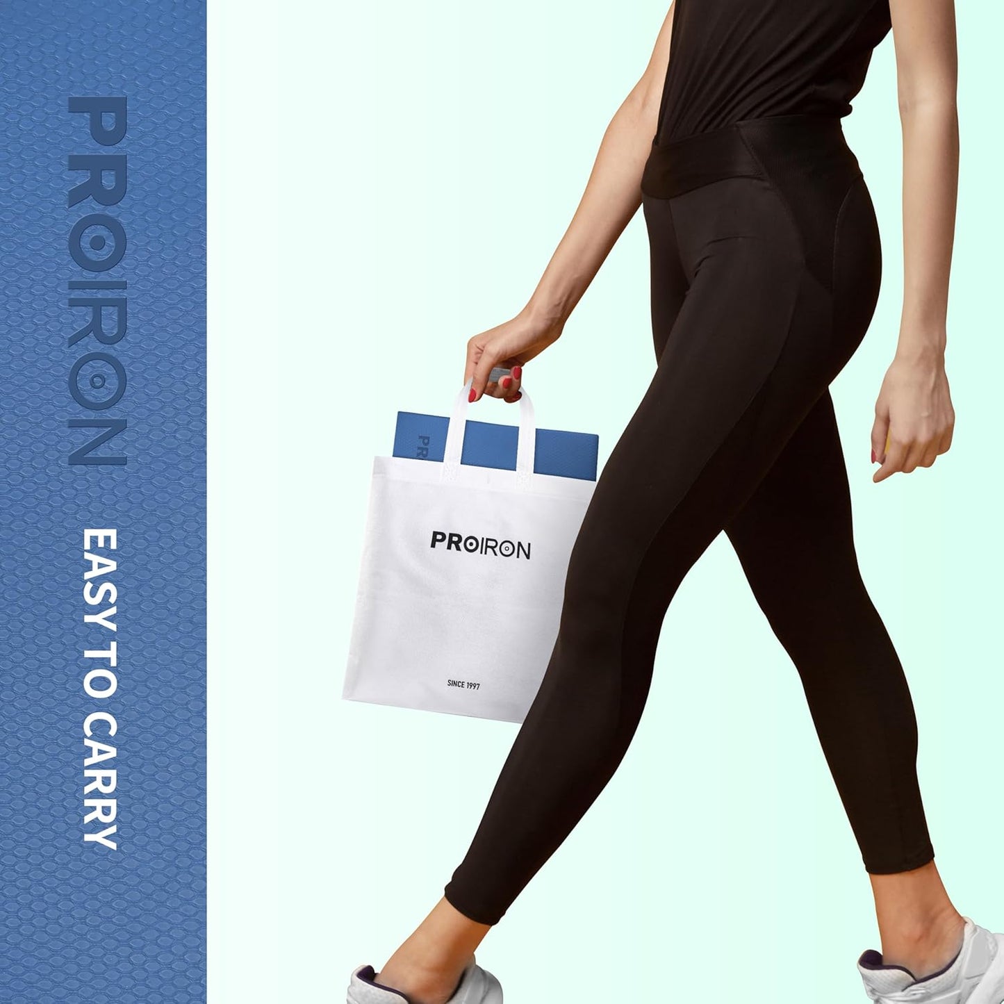 Foldable Yoga Mat 0.24"/0.16" for Home Workout & Travel, Non Slip Travel Yoga Mats with Carry Bag, Packable Yoga Mat for Home Gym, Pilates, Fitness,Stretching