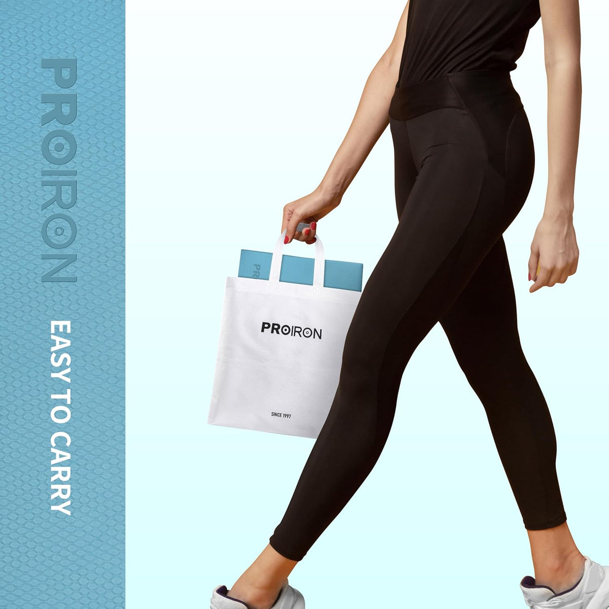 Foldable Yoga Mat 0.24"/0.16" for Home Workout & Travel, Non Slip Travel Yoga Mats with Carry Bag, Packable Yoga Mat for Home Gym, Pilates, Fitness,Stretching