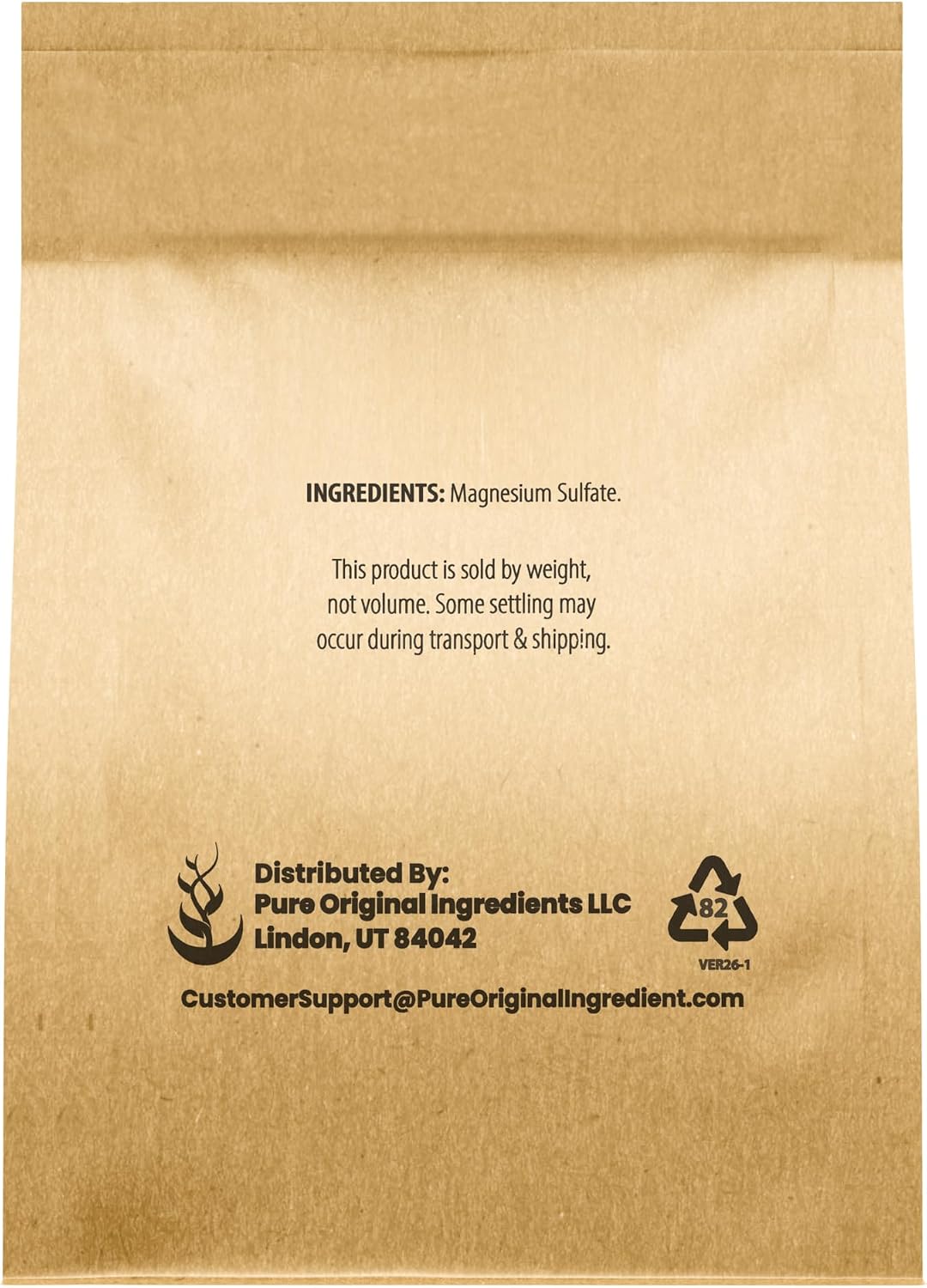 Pure Original Ingredients, Epsom Salt, 8 Lb
