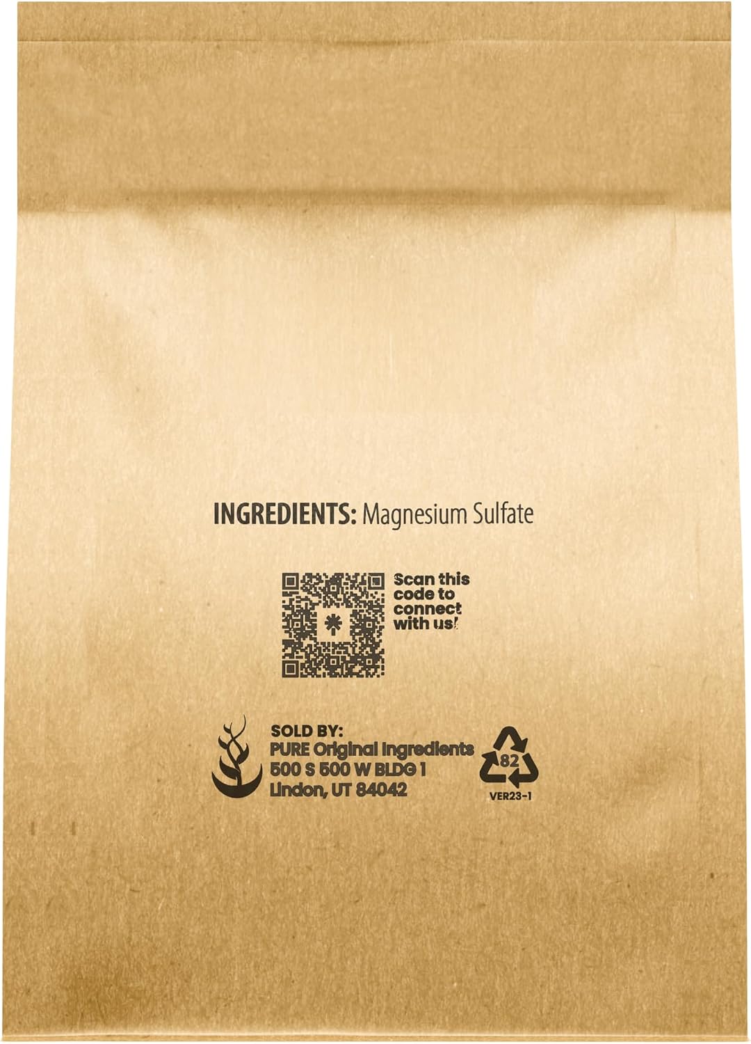 Pure Original Ingredients, Epsom Salt, 8 Lb