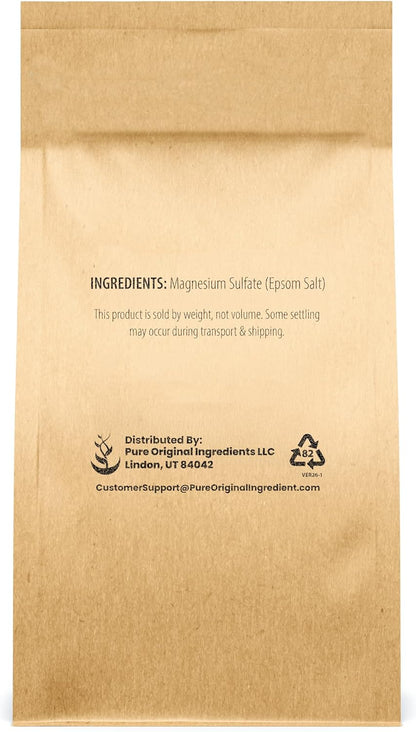 Pure Original Ingredients, Epsom Salt, 8 Lb