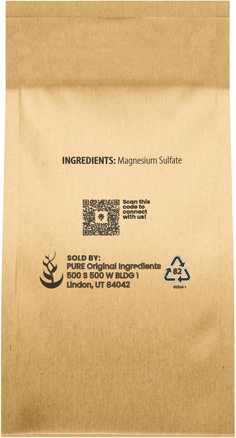 Pure Original Ingredients, Epsom Salt, 8 Lb