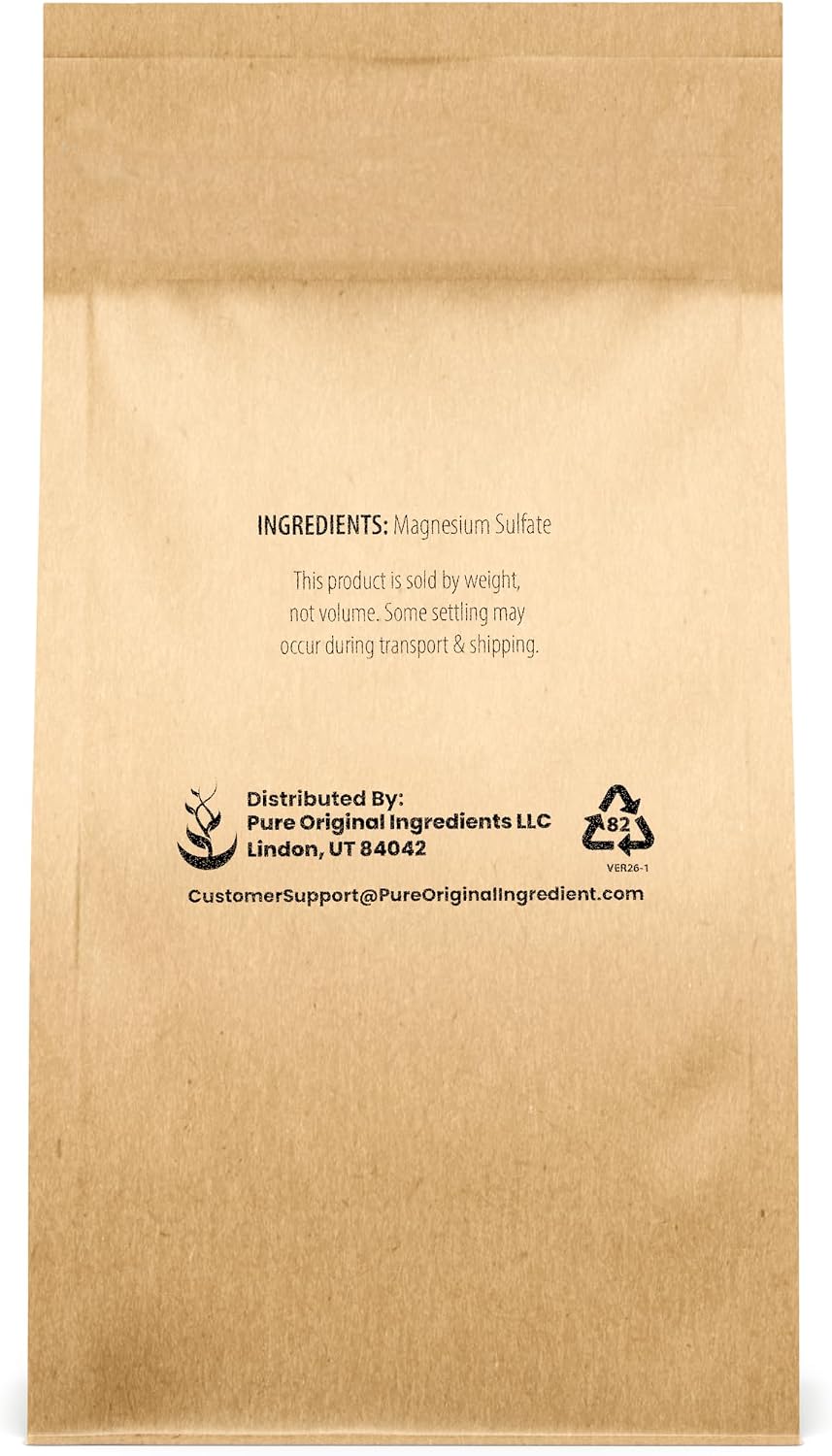 Pure Original Ingredients, Epsom Salt, 8 Lb