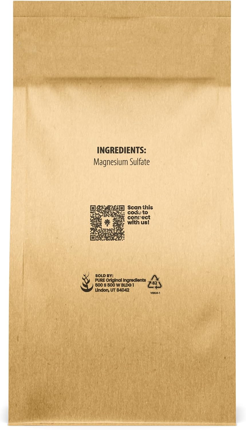 Pure Original Ingredients, Epsom Salt, 8 Lb