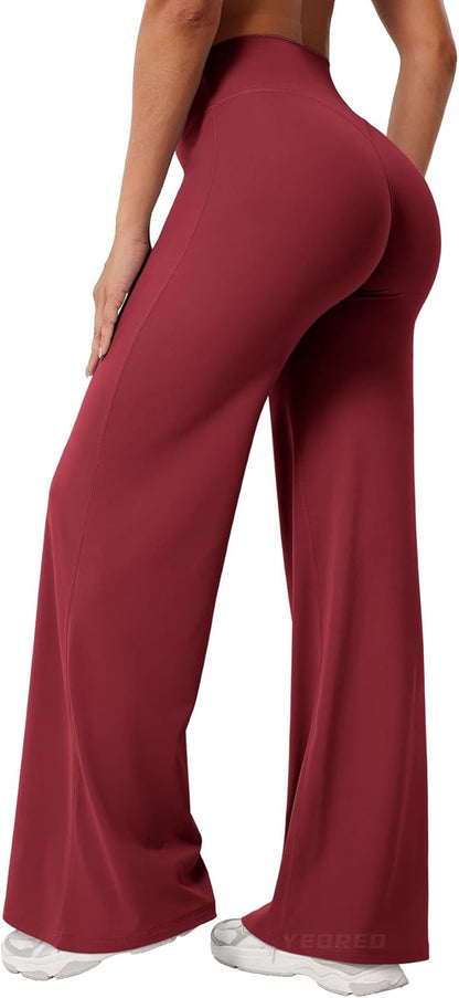Ease Workout Leggings Womens No Front Seam Straight Leggings 29"/ 31.5"/ 33"/ 35" High Waist Buttery Eddiy Yoga Pants - Colors B