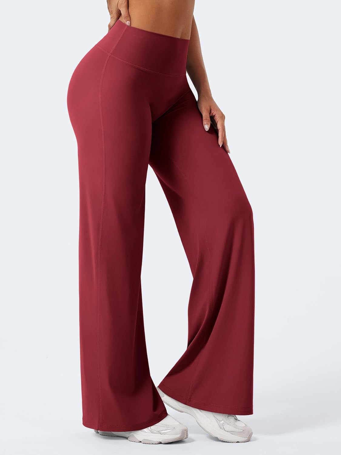 Ease Workout Leggings Womens No Front Seam Straight Leggings 29"/ 31.5"/ 33"/ 35" High Waist Buttery Eddiy Yoga Pants - Colors B