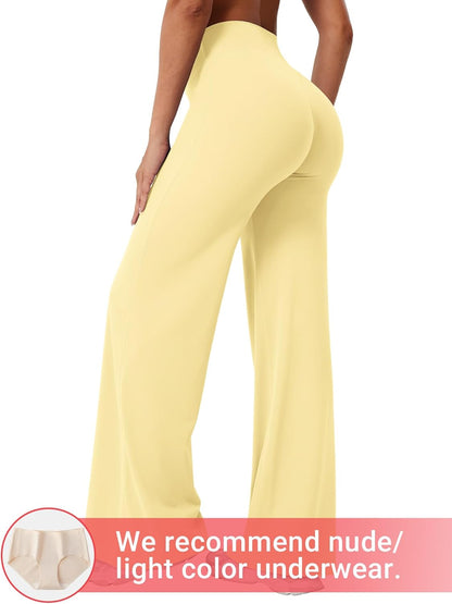 Ease Workout Leggings Womens No Front Seam Straight Leggings 29"/ 31.5"/ 33"/ 35" High Waist Buttery Eddiy Yoga Pants - Colors B
