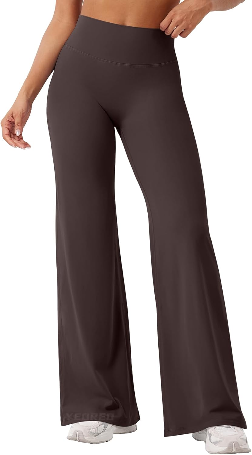 Ease Workout Leggings Womens No Front Seam Straight Leggings 29"/ 31.5"/ 33"/ 35" High Waist Buttery Eddiy Yoga Pants - Colors B