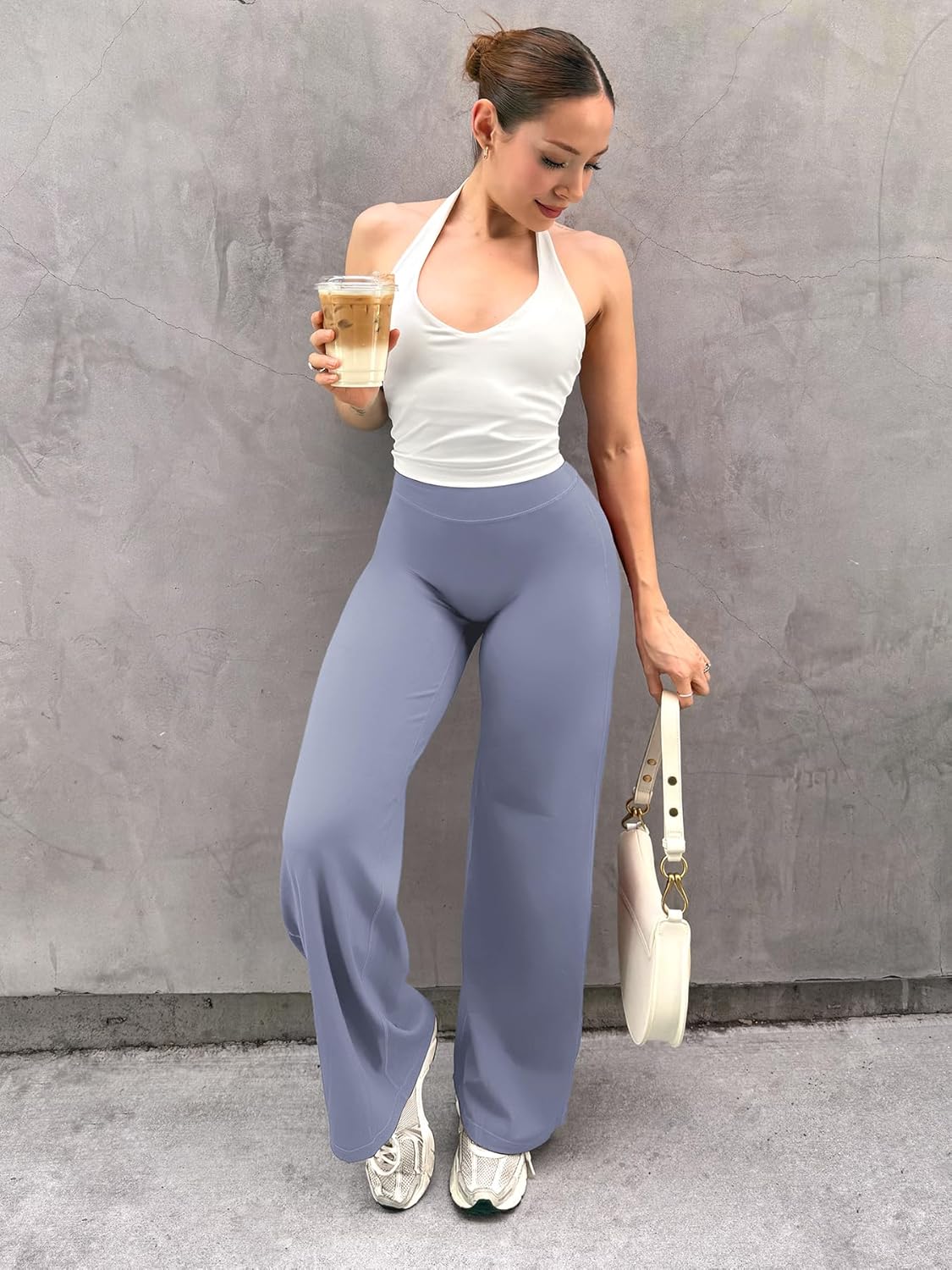 Ease Workout Leggings Womens No Front Seam Straight Leggings 29"/ 31.5"/ 33"/ 35" High Waist Buttery Eddiy Yoga Pants - Colors B