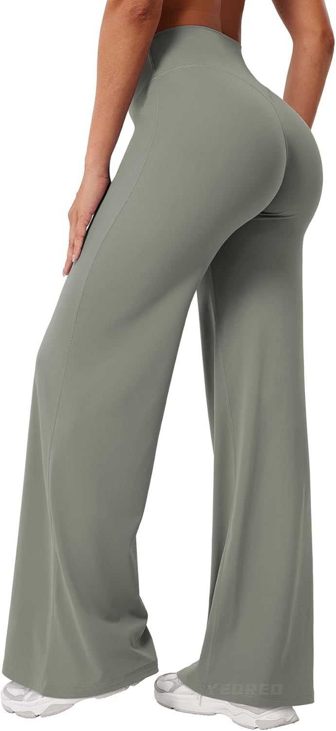 Ease Workout Leggings Womens No Front Seam Straight Leggings 29"/ 31.5"/ 33"/ 35" High Waist Buttery Eddiy Yoga Pants - Colors B