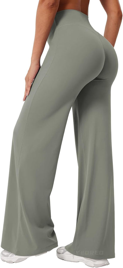 Ease Workout Leggings Womens No Front Seam Straight Leggings 29"/ 31.5"/ 33"/ 35" High Waist Buttery Eddiy Yoga Pants - Colors B
