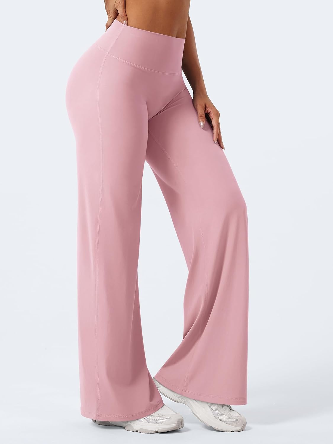 Ease Workout Leggings Womens No Front Seam Straight Leggings 29"/ 31.5"/ 33"/ 35" High Waist Buttery Eddiy Yoga Pants - Colors B