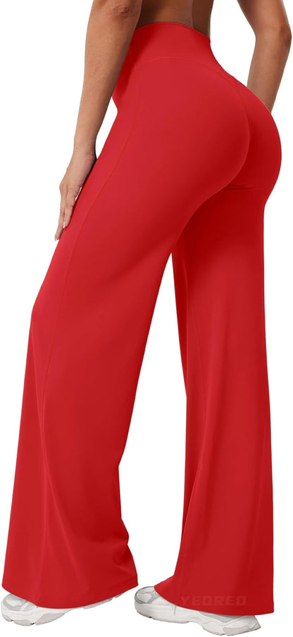 Ease Workout Leggings Womens No Front Seam Straight Leggings 29"/ 31.5"/ 33"/ 35" High Waist Buttery Eddiy Yoga Pants - Colors B