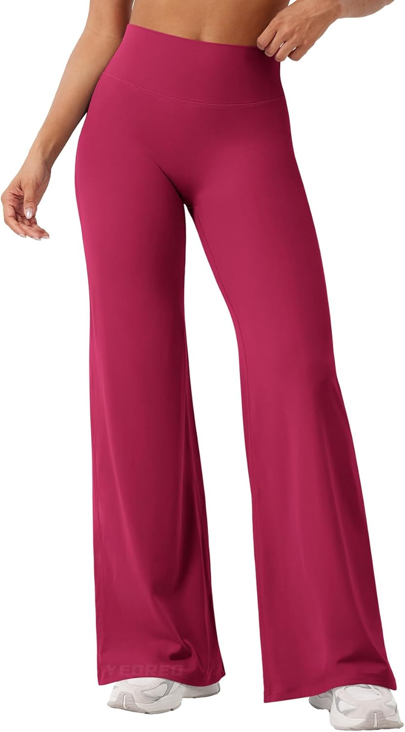 Ease Workout Leggings Womens No Front Seam Straight Leggings 29"/ 31.5"/ 33"/ 35" High Waist Buttery Eddiy Yoga Pants - Colors B
