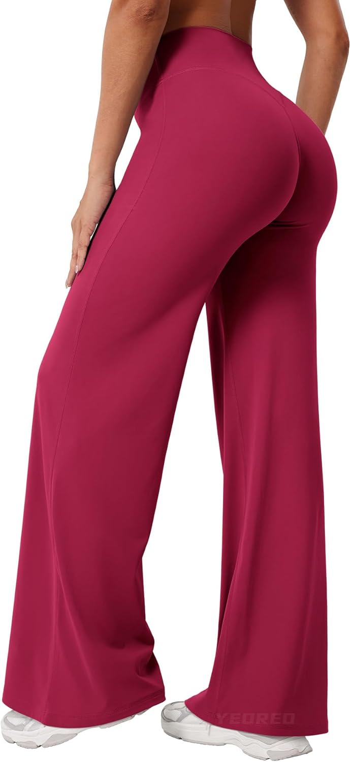 Ease Workout Leggings Womens No Front Seam Straight Leggings 29"/ 31.5"/ 33"/ 35" High Waist Buttery Eddiy Yoga Pants - Colors B
