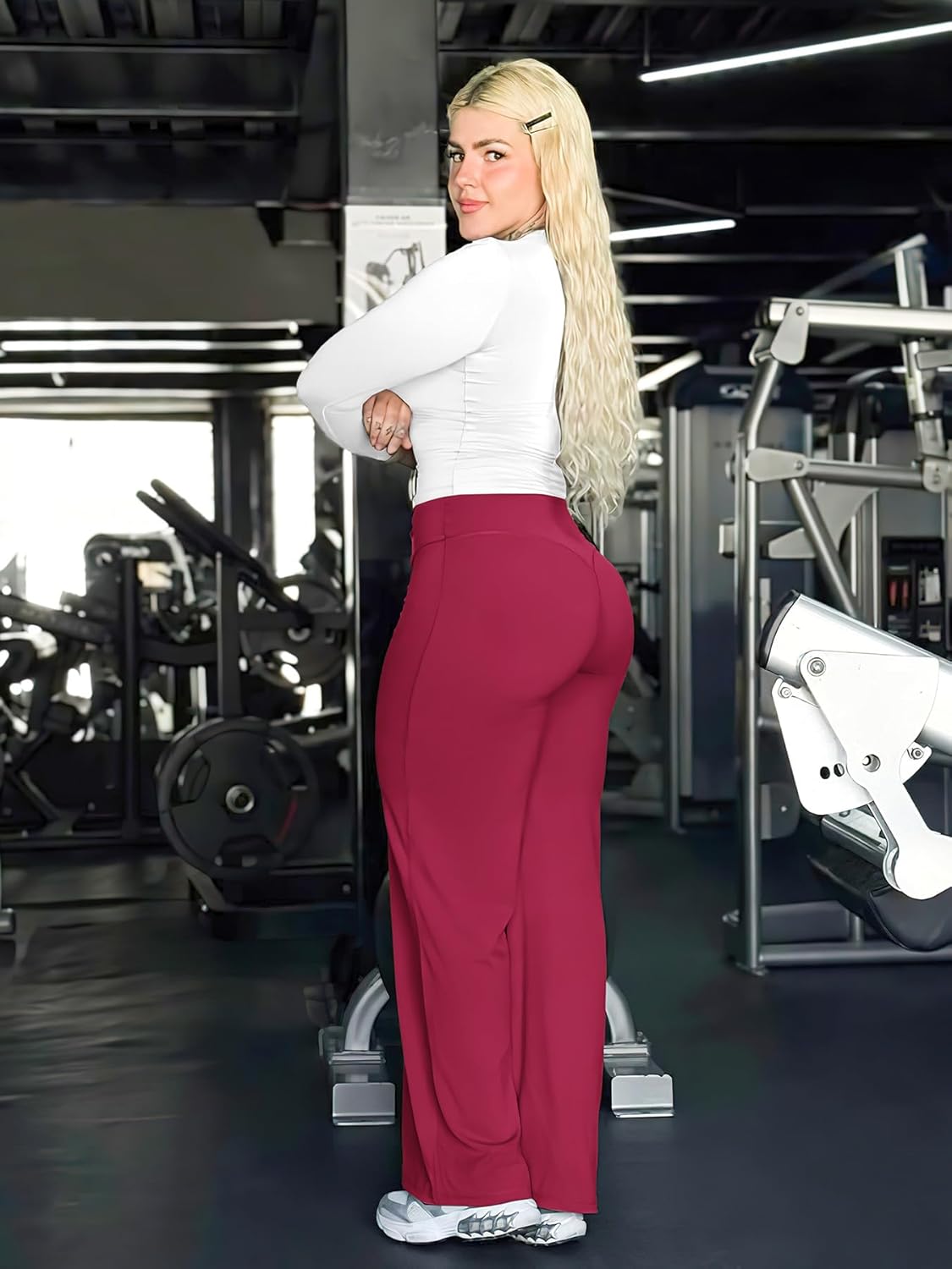 Ease Workout Leggings Womens No Front Seam Straight Leggings 29"/ 31.5"/ 33"/ 35" High Waist Buttery Eddiy Yoga Pants - Colors B