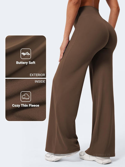 Ease Workout Leggings Womens No Front Seam Straight Leggings 29"/ 31.5"/ 33"/ 35" High Waist Buttery Eddiy Yoga Pants - Colors B