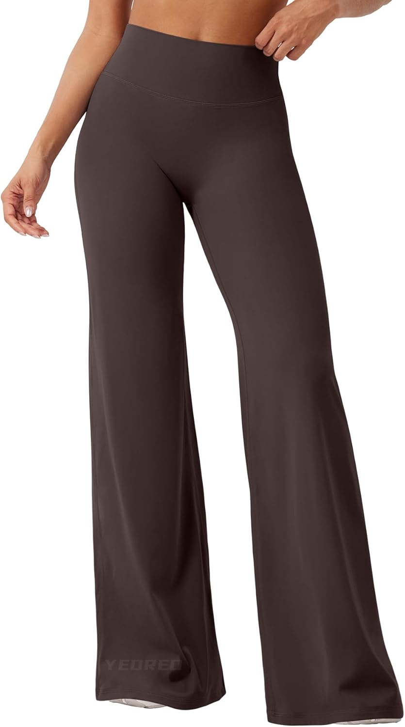 Ease Workout Leggings Womens No Front Seam Straight Leggings 29"/ 31.5"/ 33"/ 35" High Waist Buttery Eddiy Yoga Pants - Colors B