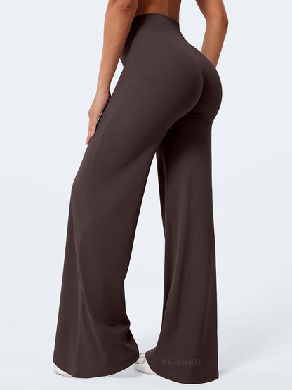 Ease Workout Leggings Womens No Front Seam Straight Leggings 29"/ 31.5"/ 33"/ 35" High Waist Buttery Eddiy Yoga Pants - Colors B