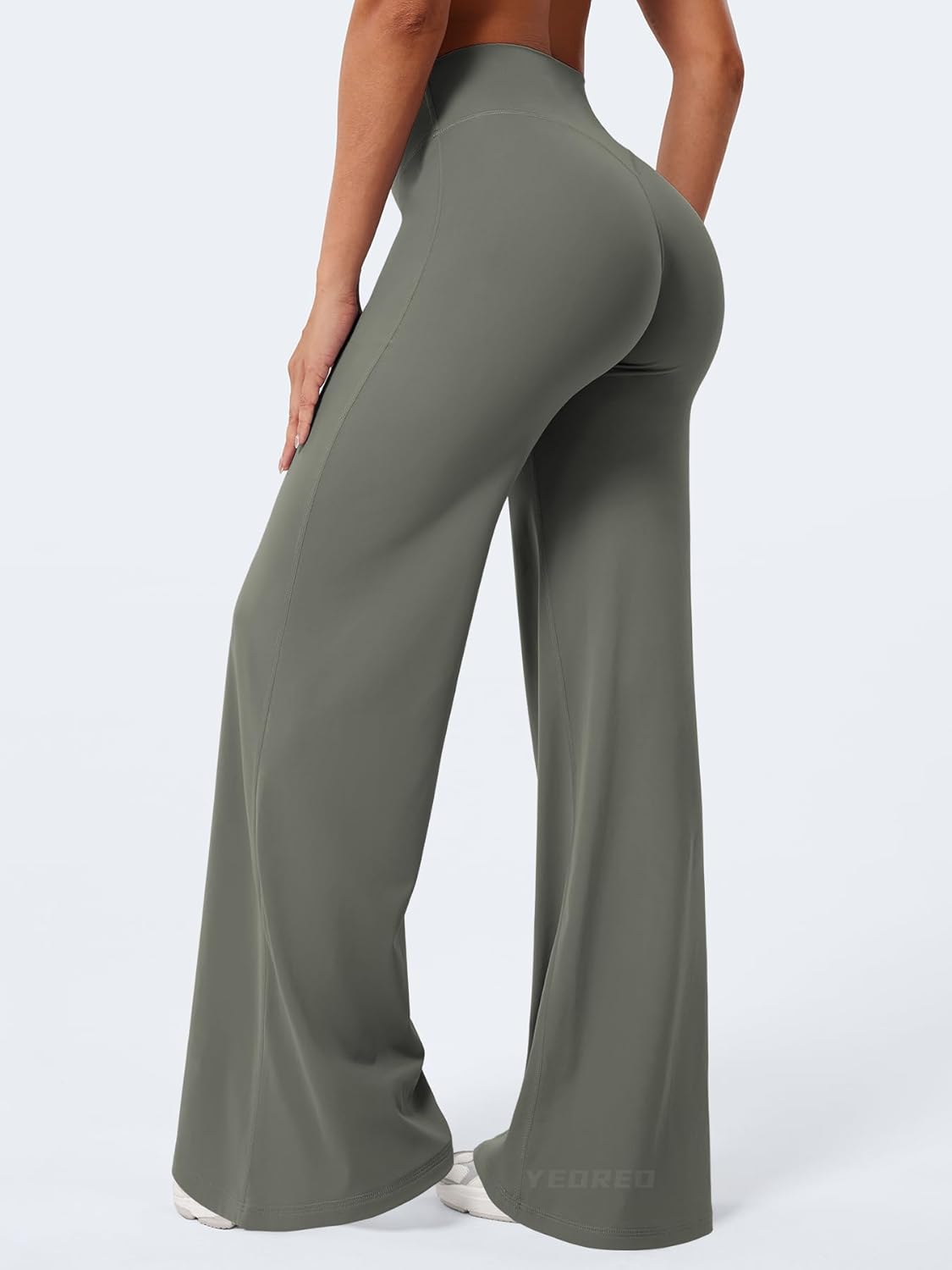 Ease Workout Leggings Womens No Front Seam Straight Leggings 29"/ 31.5"/ 33"/ 35" High Waist Buttery Eddiy Yoga Pants - Colors B