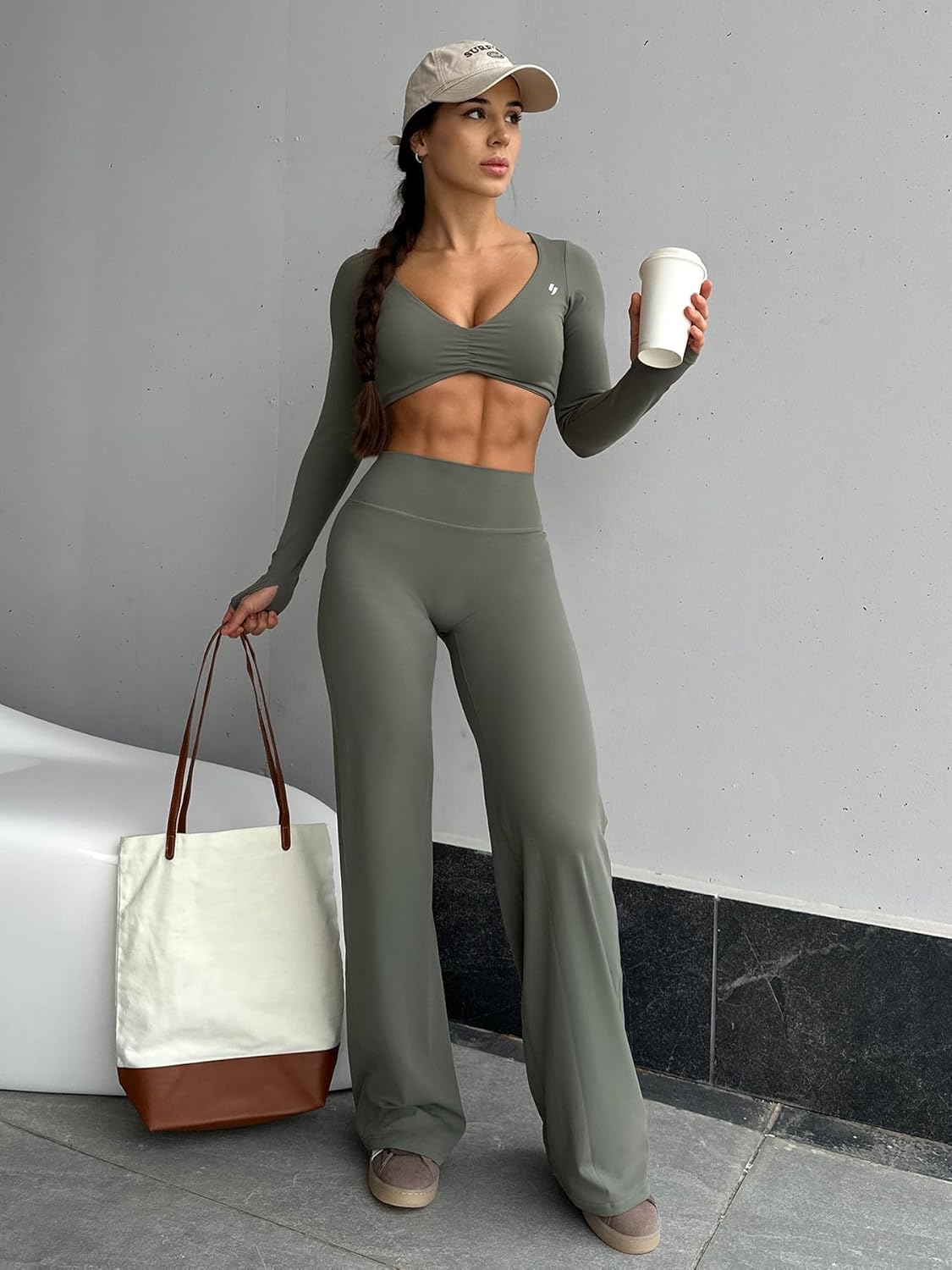 Ease Workout Leggings Womens No Front Seam Straight Leggings 29"/ 31.5"/ 33"/ 35" High Waist Buttery Eddiy Yoga Pants - Colors B