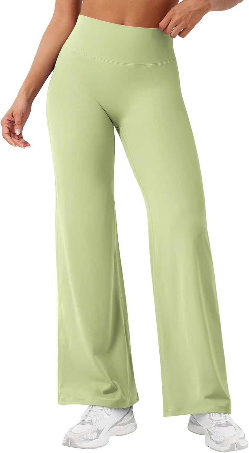 Ease Workout Leggings Womens No Front Seam Straight Leggings 29"/ 31.5"/ 33"/ 35" High Waist Buttery Eddiy Yoga Pants - Colors B
