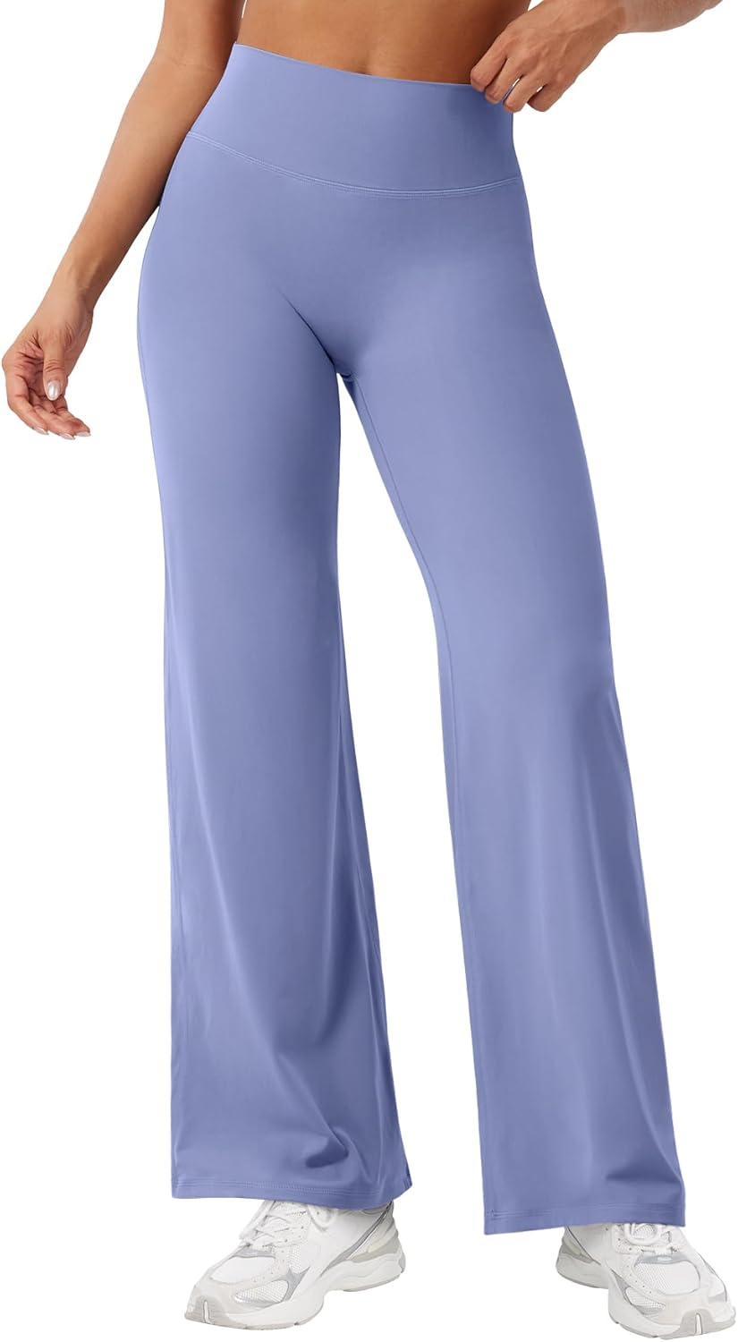 Ease Workout Leggings Womens No Front Seam Straight Leggings 29"/ 31.5"/ 33"/ 35" High Waist Buttery Eddiy Yoga Pants - Colors B
