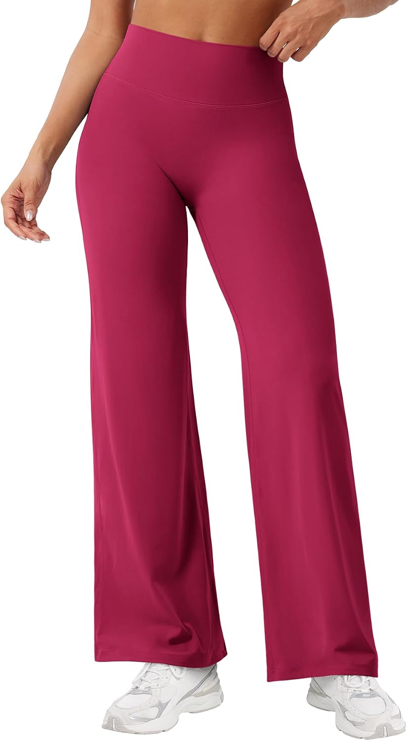 Ease Workout Leggings Womens No Front Seam Straight Leggings 29"/ 31.5"/ 33"/ 35" High Waist Buttery Eddiy Yoga Pants - Colors B