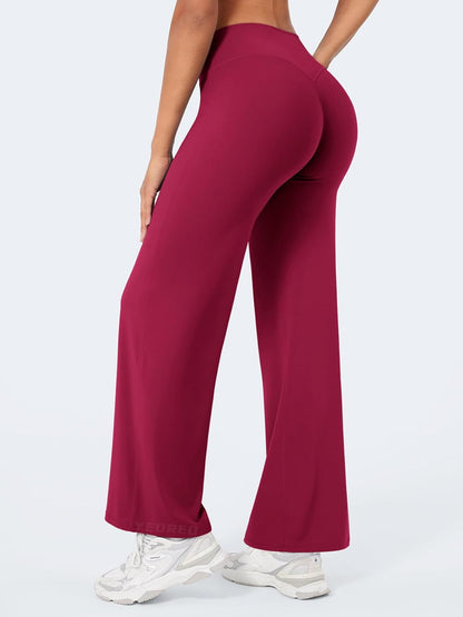 Ease Workout Leggings Womens No Front Seam Straight Leggings 29"/ 31.5"/ 33"/ 35" High Waist Buttery Eddiy Yoga Pants - Colors B