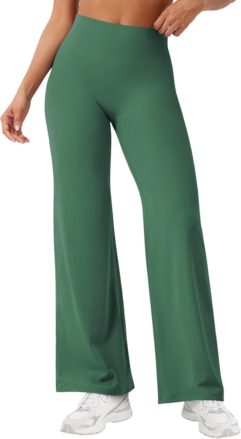 Ease Workout Leggings Womens No Front Seam Straight Leggings 29"/ 31.5"/ 33"/ 35" High Waist Buttery Eddiy Yoga Pants - Colors B