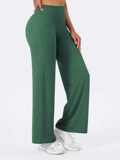 Ease Workout Leggings Womens No Front Seam Straight Leggings 29"/ 31.5"/ 33"/ 35" High Waist Buttery Eddiy Yoga Pants - Colors B