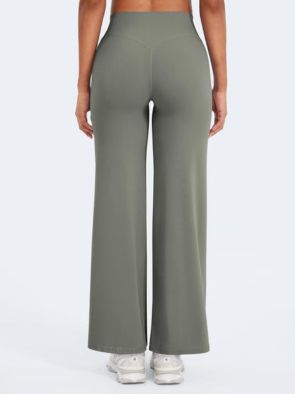Ease Workout Leggings Womens No Front Seam Straight Leggings 29"/ 31.5"/ 33"/ 35" High Waist Buttery Eddiy Yoga Pants - Colors B