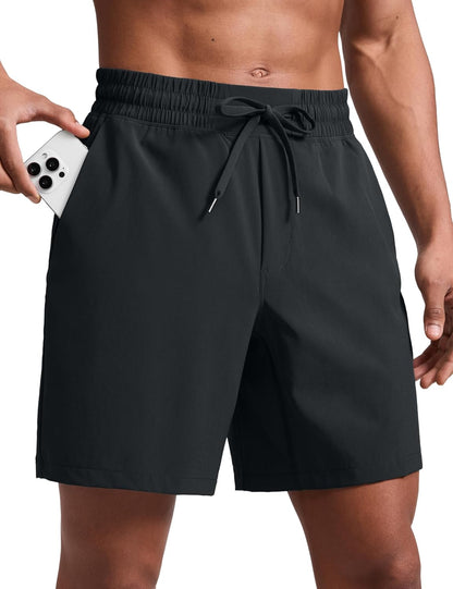 Linerless Workout Shorts 7'' | Lightweight, Quick Dry, Running, Pockets, for Men