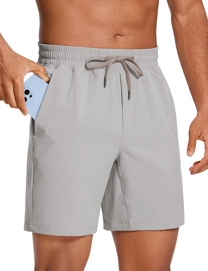 Linerless Workout Shorts 7'' | Lightweight, Quick Dry, Running, Pockets, for Men