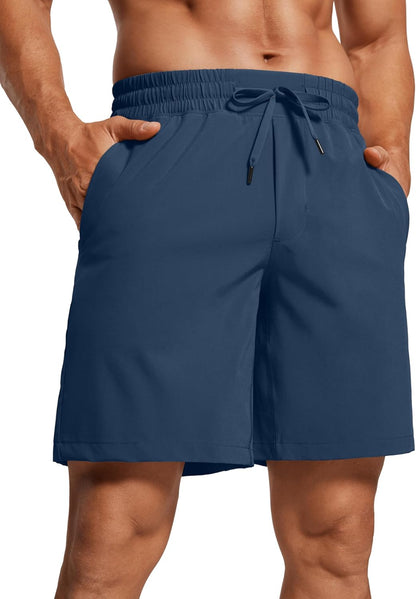 Linerless Workout Shorts 7'' | Lightweight, Quick Dry, Running, Pockets, for Men