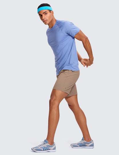 Linerless Workout Shorts 7'' | Lightweight, Quick Dry, Running, Pockets, for Men
